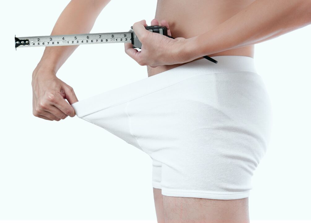penis measurement after enlargement with Pulsero Gel gel
